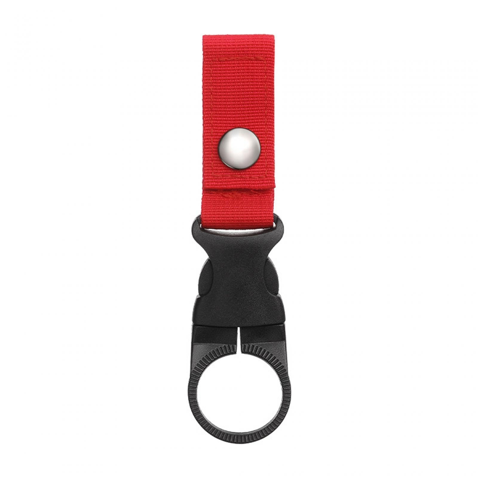 Outdoor Camping Water Bottle Holder Clip Hiking Carabiner Belt Buckle Red-image-1