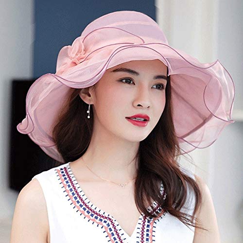 Sombrero de sol para mujer en algodón plegable con ala ancha 5