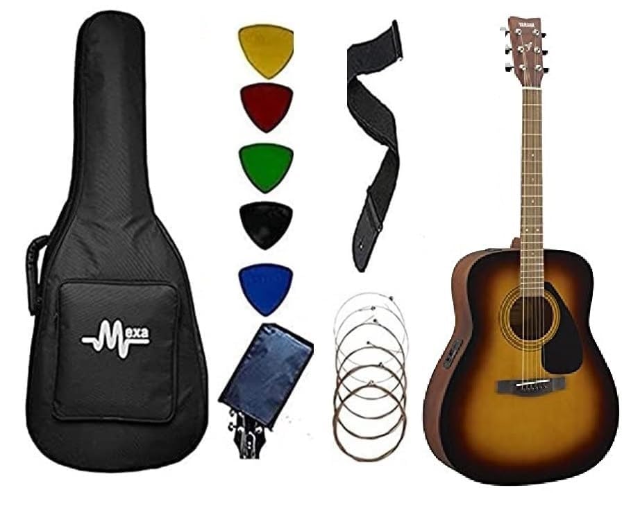 Yamaha Electric-Acoustic Guitar FX280 Dreadnought With Mexa Guitar Bag