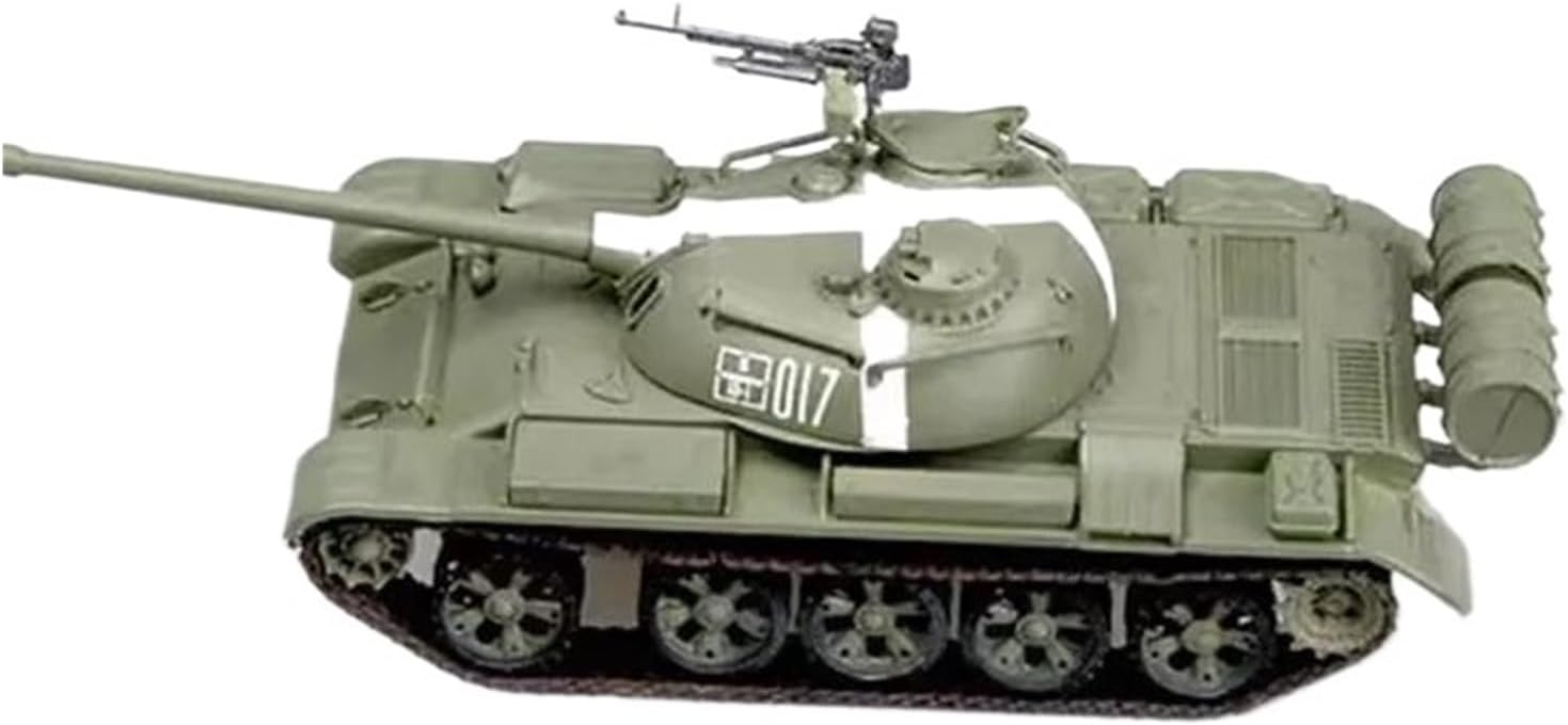 Realistic Tank 1:72 Scale for T-54 Soviet Union 1968 Prague Tank Model Kit Static Die Casting Collectible Ornaments Static Tank Model