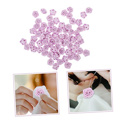 Fleurs ruban polyester pour projets créatifs artisanaux et accessoires de mode - 3