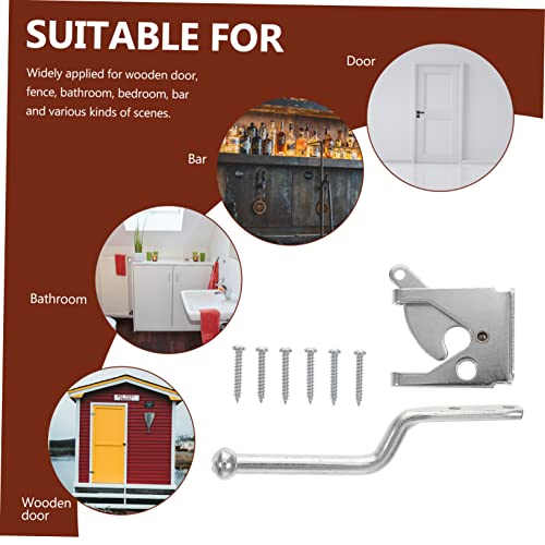 Uonlytech Fence Hinge Heavy Duty Hinges Pocket Door Lock Self Closing Door Hinge Pool Gate Fence Gate Heavy Duty Gate Double Gate Latch Gate Latches For Wooden Gates Pool Gate Latch Silver #TOP4