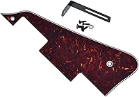 Vista 54 de KAISH Golpeador de guitarra Abalone Pearl LP con soporte negro para Epiphone Les Paul