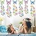 Kristin Paradise 21Ct Spring Butterfly Hanging Swirl Decorations, Paper Monarch Party Supplies, Birthday Theme Decor for Boy Girl Kids Baby Shower
