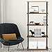 Furinno Turn-N-Tube 5-Tier Multipurpose Shelf / Display Rack / Storage Shelf / Bookshelf, Round Tubes, Light Cherry/Black