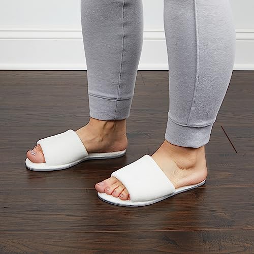 Image of Dearfoams womens Slipper Memory Foam Summer House Shoe Beatrice Terry Slide