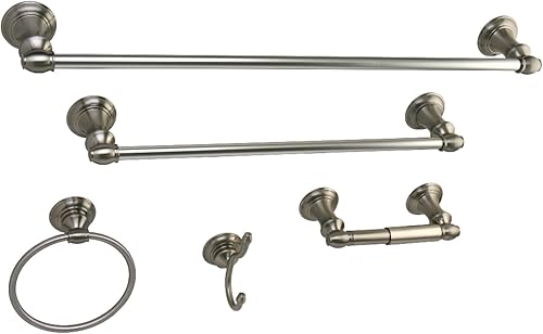 Miniatura 5 de Kingston Brass BAHK2612478BB Provence - Juego de accesorios de baño, latón cepillado, 24 x 3.5 x 2.56 pulgadas