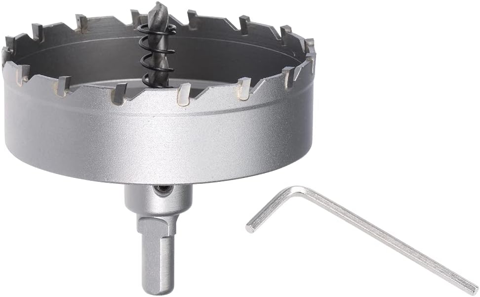 Sourcingmap 90mm Carbide Hole Cutter, Hole Saws for 0.5mm-3mm Stainless Steel 5mm Metal Sheet - Image 4