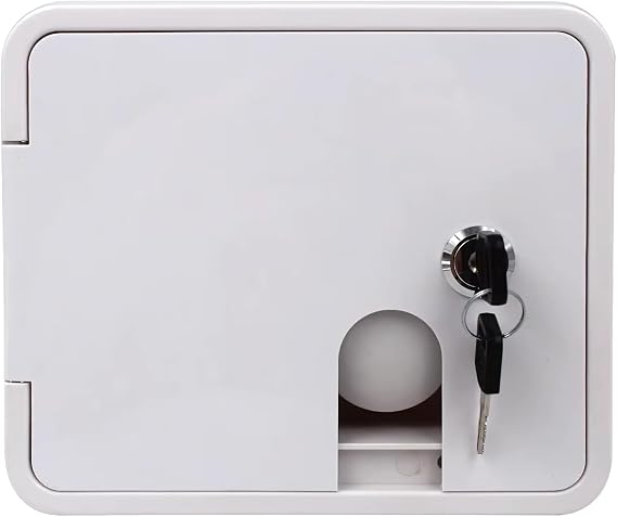 SEAFLO Water Inlet Hatch Gravity & Pressure Fresh Water Fill Hatch Lockable with Keys UV-Stabilized ABS For RV, Camper, Trailer, Caravan, Motorhome, Truck
