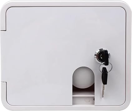 SEAFLO Water Inlet Hatch Gravity & Pressure Fresh Water Fill Hatch Lockable with Keys UV-Stabilized ABS For RV, Camper, Trailer, Caravan, Motorhome, Truck