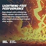 AOC CU34G4V 34" Frameless Curved Ultrawide Gaming Monitor, WQHD 3440 x1440 1500R, 180Hz 0.5ms MPRT, Display Port x1, HDMI x1, AMD FreeSync Premium, Height Adjustable, 3-Year Zero-Bright-dot, Black - Image 2