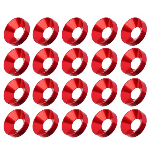 Rondelle M5 en alu rouge pour réparation drone FPV et PC