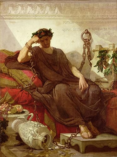 Peinture décorative Damoclès SERENDIPITP portrait artistique sur toile