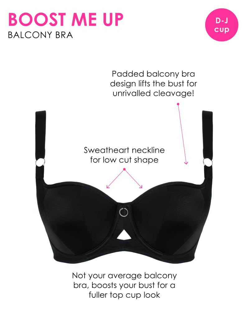 Curvy Kate Boost Me Up Sujetador Tipo Balconet, Mate para Mujer