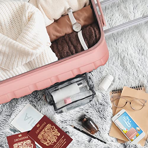 Flight Knight Lichtgewicht 4-wiel ABS Hard Case koffers Cabine & Hold Bagage Opties goedgekeurd voor meer dan 100 luchtvaartmaatschappijen, waaronder easyJet, British Airways, RyanAir, Virgin Atlantic, Emirates & Veel meer, Rosegoud, Cabin - 56x45x25cm, Bagage Set - Image 6