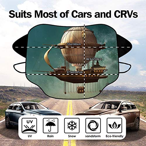 New Shorts Surreal Sky Scenery Steampunk Airship Fairy Sci Fi Stardust Space Image One Size Car Front Windshield Cover Foldable Sunshade Fits Most Cars, Trucks, SUV’s steampunk buy now online New Shorts Surreal Sky Scenery Steampunk Airship Fairy Sci Fi Stardust Space Image One Size Car Front Windshield Cover Foldable Sunshade Fits Most Cars, Trucks, SUV’s steampunk buy now online