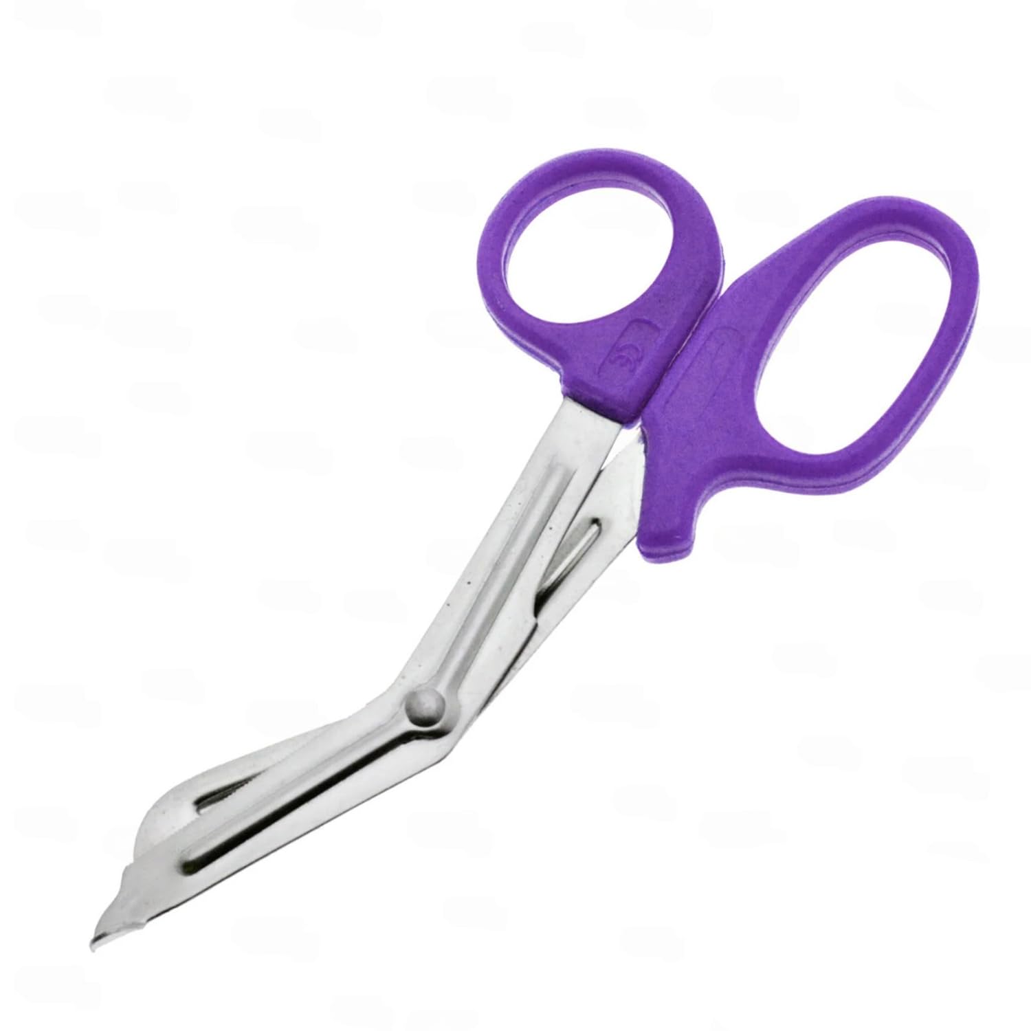 Ynr Purple Medical Scissors – Stainless Steel First Aid Scissors, Curved Paramedic With Serrated Blade, Trauma & Nurse Scissor For Emt, Ems, Vets, Nursing Use | (Purple) 5.5 Inches