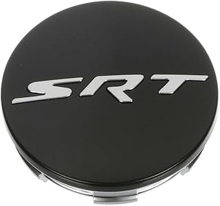 Mopar サテンブラック SRT ホイールセンターキャップ MOPAR SRT クライスラー対応