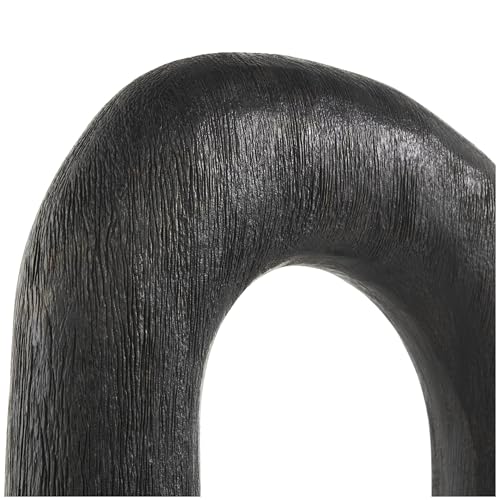 Escultura decorativa abstracta de madera de mango, set 2 piezas miniatura 5