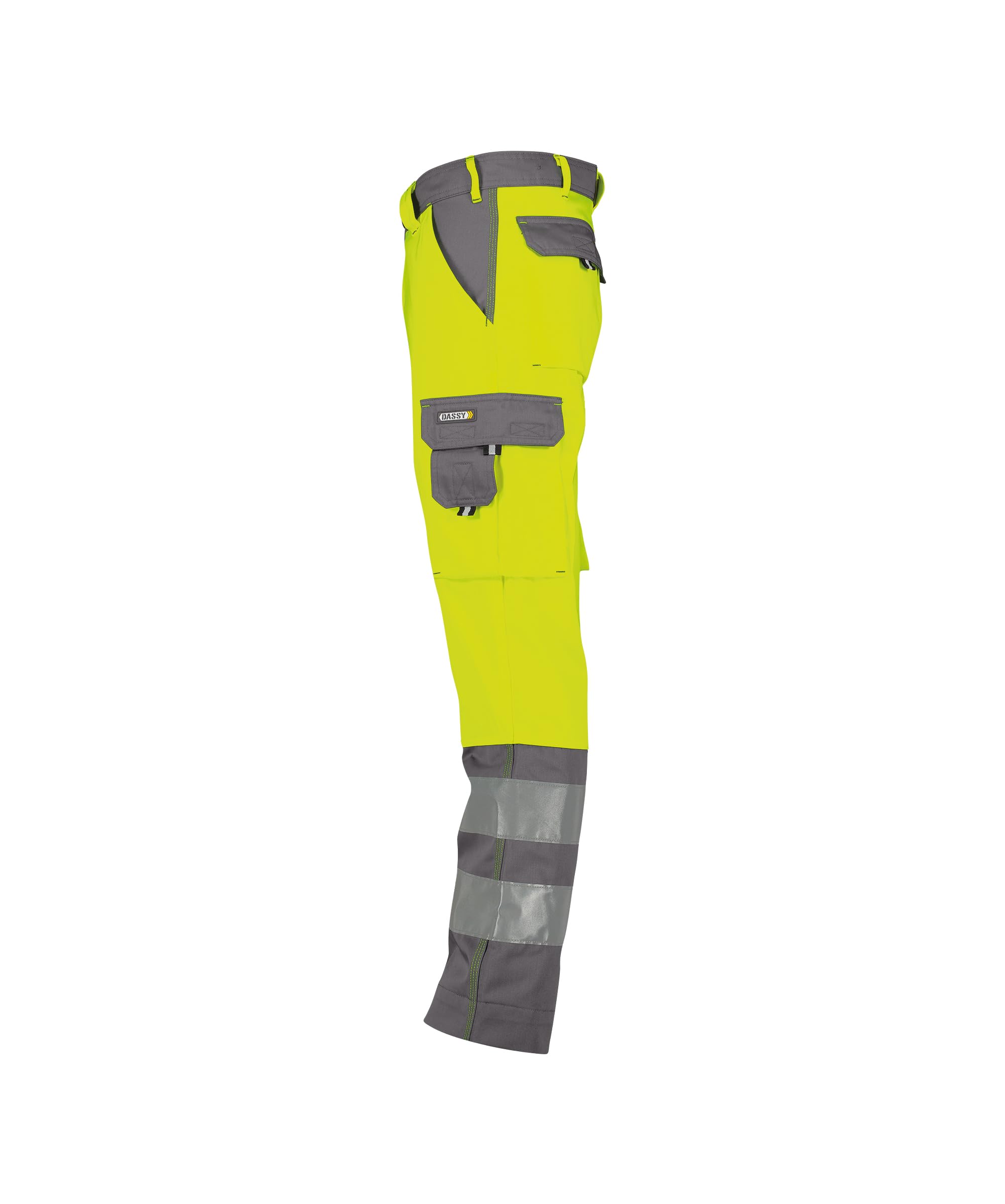 DASSY® Lancaster Warnschutzhose - Größe 66 - NEONGELB/ZEMENTGRAU