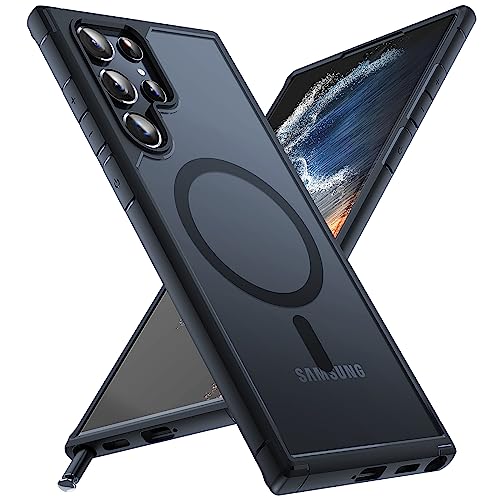 TOCOL for Samsung Galaxy S22 Ultra Case Magnetic, [Wireless Charging Compatible ][Military Drop...