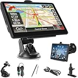7 Inch Sat Navs, GPS Navigator Sat Nav for Car, Truck, Buses with 2025 UK Maps, Lifetime Free Updates, Real-Time Voice Guidance, Speed Camera Alerts, Lane Assist, and Comprehensive POI