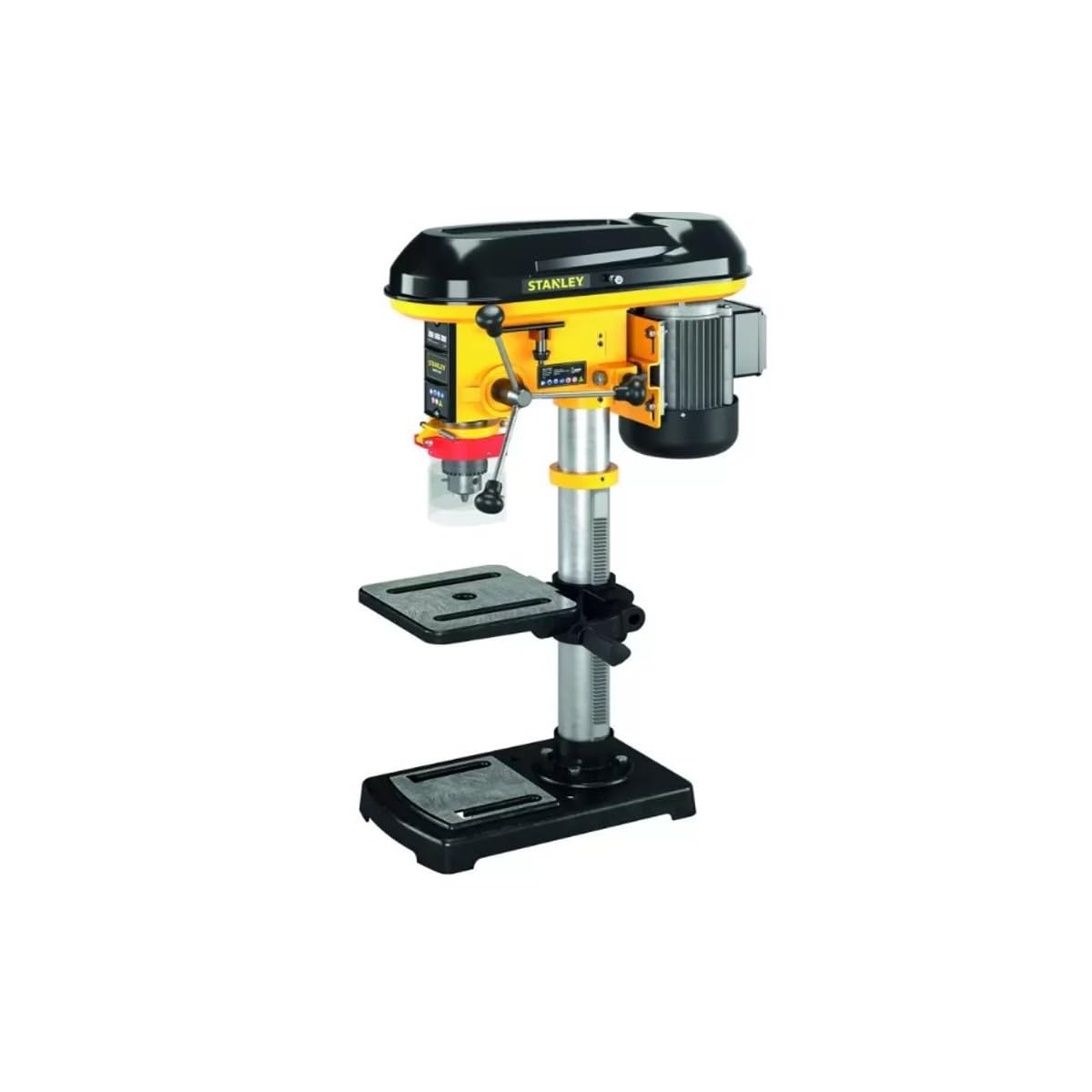 STANLEY - Trapano a colonna da banco 600 W, 9 velocità, mandrino da 3 a 16 mm, SXDP16720E