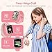 RUXINGX 4G Smartwatch Kinder, IP68 Wasserdicht Smartwatch mit GPS, SOS, Telefon, HD Videoanruf, Voice Chat, Schulmodus, Schrittzähler, Wecker, Schlafen, Kinderuhr für Mädchen und Jungen, Rosa