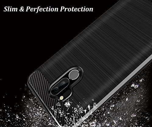 Image of Hybrid Carbon Fiber Back Case for LG G7 ThinQ (Black)