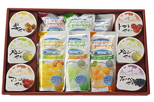 道の駅七城メロンドーム シャーベット&ゼリー12個セット(シャーベット200g×6 & ゼリー75g×6)のサムネイル