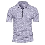 Muscularfit Mens Big and Tall Short Sleeve Cotton Shirt Summer Casual Stylish Light Weight Plain Outdoor Sport Polo Shirts