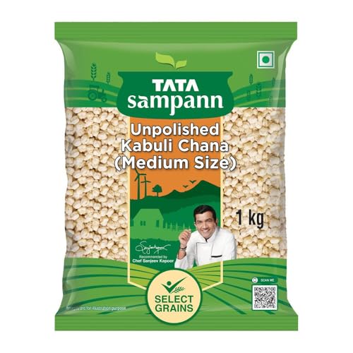 Image of Tata Sampann Unpolished Kabuli Chana, 1 kg, (Medium Size)