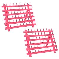 NW Faltbarer Garnhalter Aus Holz – Für Bis Zu 120 Spulen, 40x32 Cm, Rosa, Näh-Organizer