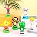 6 Pcs Solar Powered Dancing Animal Dolls Swinging Animated Bobble Dancer Window Sun Catcher Car Decor Portable Suncatchers,Frog Angel Shark Flamingo Home Car Ornament Kids Toys Gifts