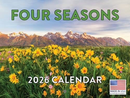Four Seasons Calendar 2026 Seasonal Monthly Wall Calender 12 Month | American Made In The USA