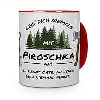 Printplanet® Namenstasse „Wolfgang“ – Motiv „Sinnlos“, 325ml, Grüner Henkel, Spülmaschinenfest