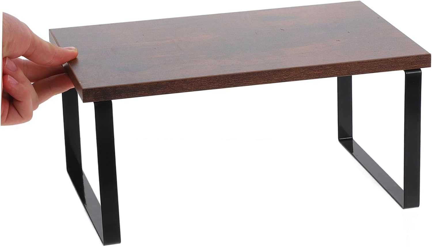 Unomor 2pcs Kitchen Counter Storage Rack Spice Organizer Shelf for Cabinet Wooden Appliance Shelf for Cabinets