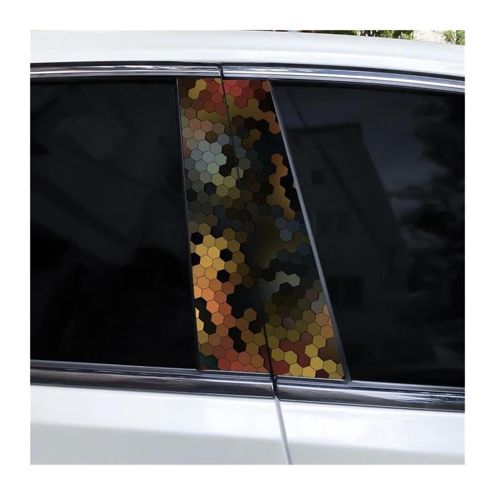Autocollants de voiture polygonaux pour masquer les rayures du montant B de porte en vinyle