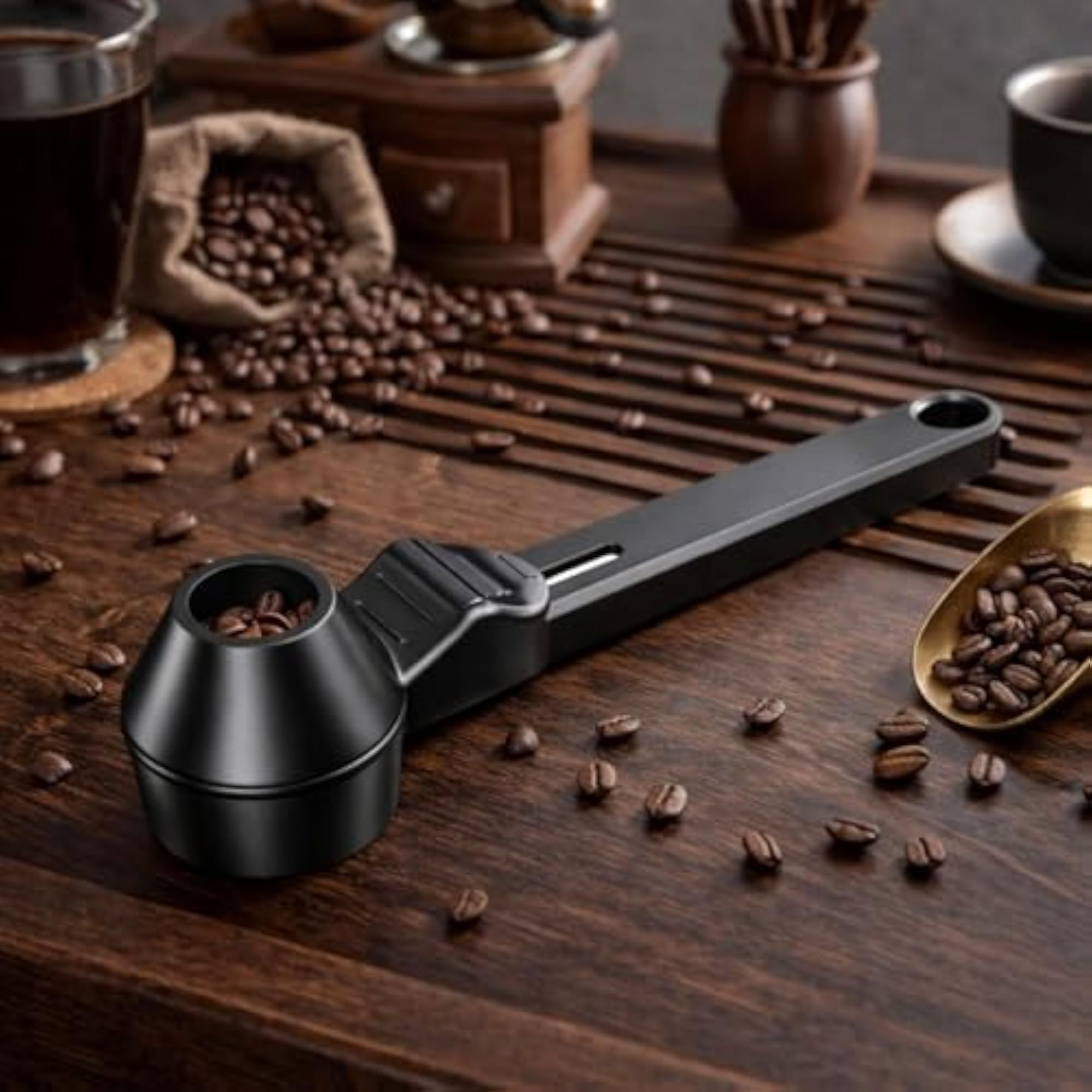 2Pcs Coffee Spoon Set for Grinding and Measuring