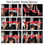 MOST GRIP LAT Pull Down Bars Set, Triangular Stability LAT Pulldown Attachments with 8 Ergonomic Handles for Whole Back Training, Non-Slip Cable Machine Attachment for Gym Home Workout - Image 5