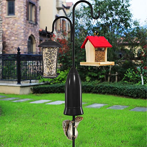 Image of Squirrel Baffle for Bird Feeder Pole,Installation Without Removing the Pole,Wrap Around Poles Protect Bird Feeder,Suitable for Shepherd Hooks