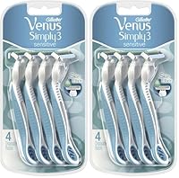 Gillette Venus Simply 3 Sensitive Women's Disposable Razors (Pack of 2)