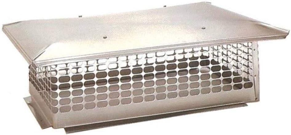 The Forever Cap CCSC2424 24 x 24 Stock Custom Stainless Steel Chimney Cap