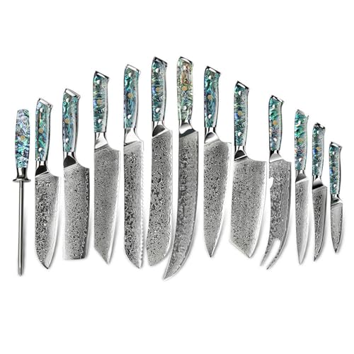 Set Cuchillos Cocina 13 Piezas Acero Inox Base