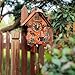 Ninefish Handcrafted Cuckoo Clock with Dancing Figures: A Wall-Mounted Cuckoo Clock for Your Home Decor to Add a Natural Countryside Touch and Perfectly Accent Your Living Space