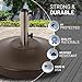 US Weight 80 Pound Free Standing Weighted Umbrella Base, Bronze