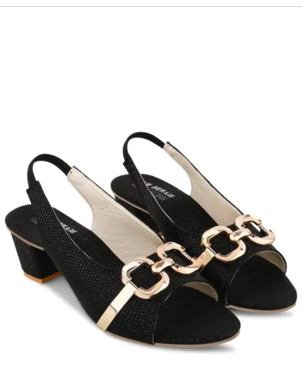 AN DREAM Fashion Womens Slip On Peep Toes Block Heel Fashion Sandals for Casual, Outdoor, Party and Holidays (Black, 3) (B0DB1Y218M) Amazon Price History, Amazon Price Tracker
