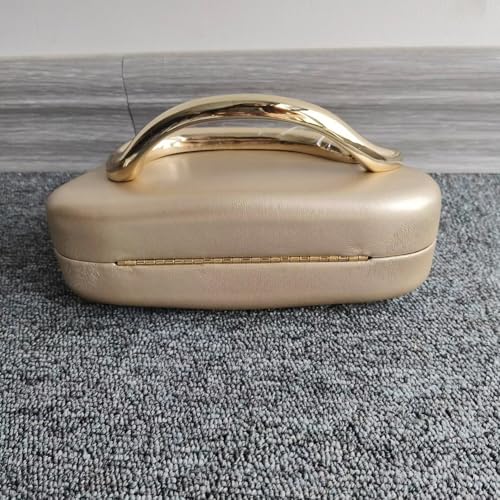 Image of Acrylic Clutch Purse for Women Classic Round Acrylic Evening Handbag Vintage Metal Handlebars Bag for Wedding Party Prom