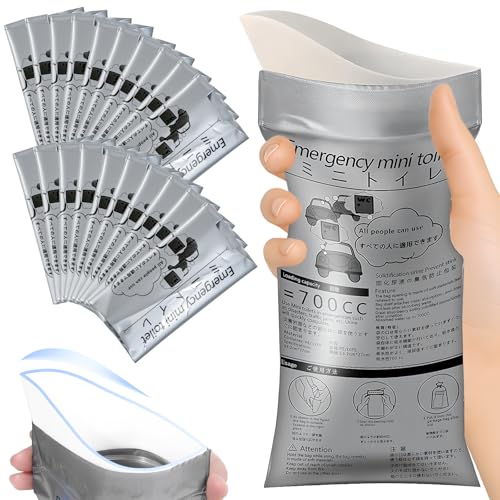 LANSKYLAN 20 Stück Einweg-Urinbeutel Für Unterwegs Urinella Beutel für Frauen Männer Urinal 700ml Tâ€¦ – Miniatur