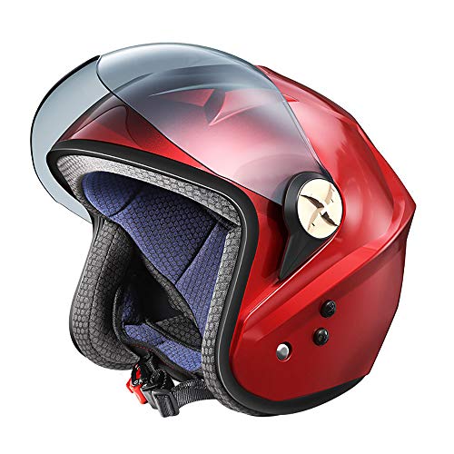 Einstellbarer Sicherheitsschutz Motorradhelm, Eingebautes Bluetooth-Headset, Electric Fan Air Conditioner, Sicherheit Smart Helmet Solar